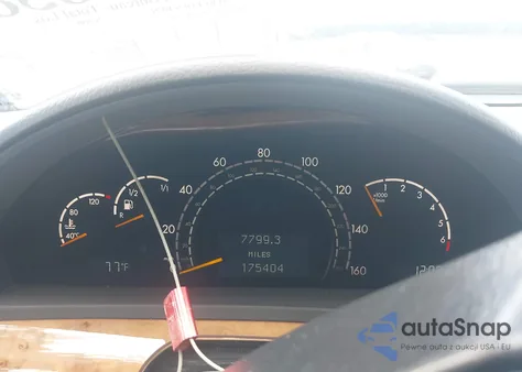 2001 Mercedes-Benz S 500 from USA, damaged, VIN WDBNG75JX1A155743